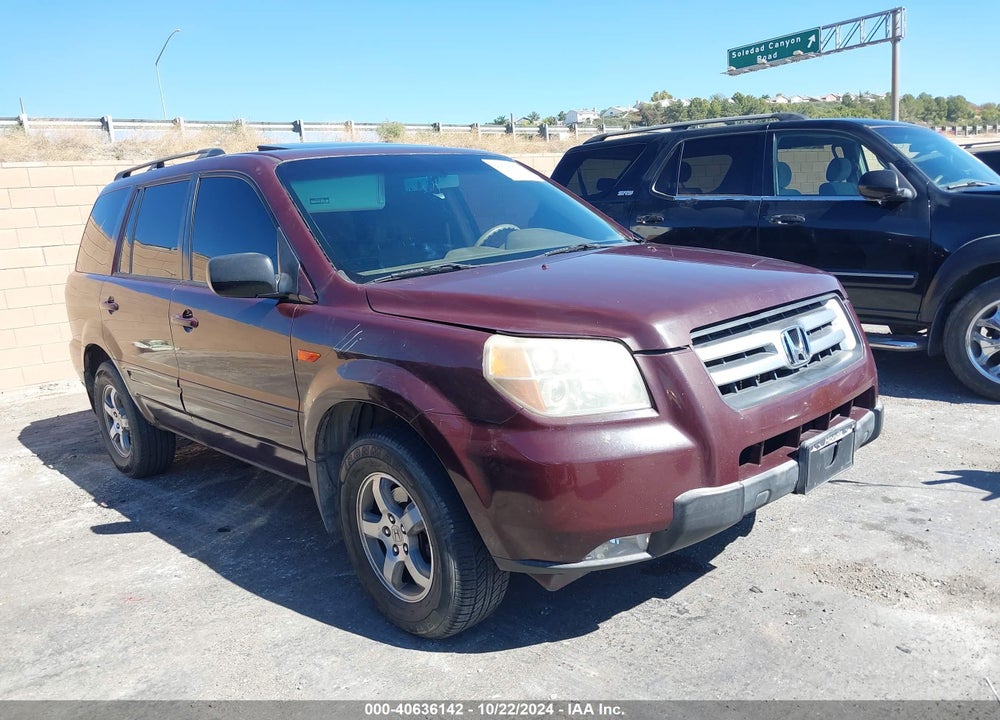 2007 HONDA PILOT EX-L VIN: 5FNYF28527B034613
