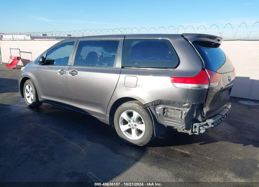 2011 TOYOTA SIENNA BASE V6 VIN: 5TDZK3DC9BS175869