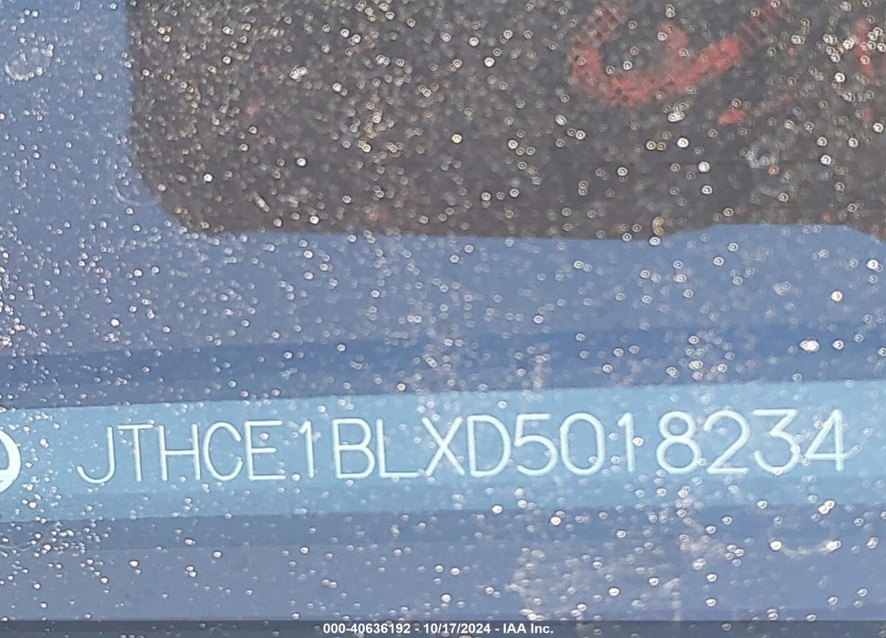 2013 LEXUS GS 350 VIN: JTHCE1BLXD5018234