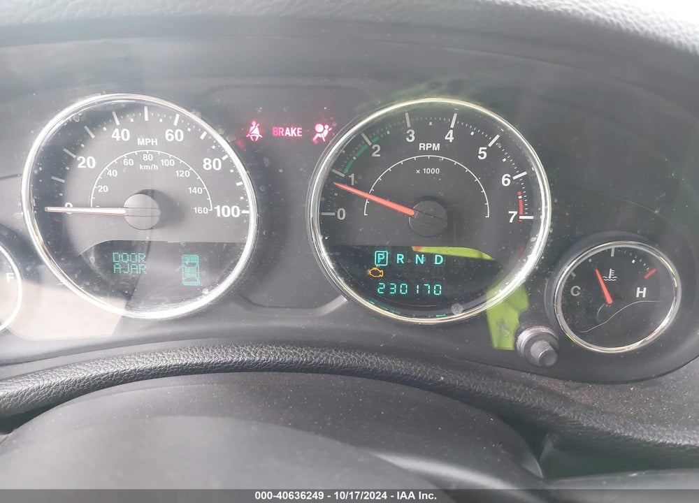2013 JEEP WRANGLER UNLIMITED SPORT VIN: 1C4BJWDG2DL589704