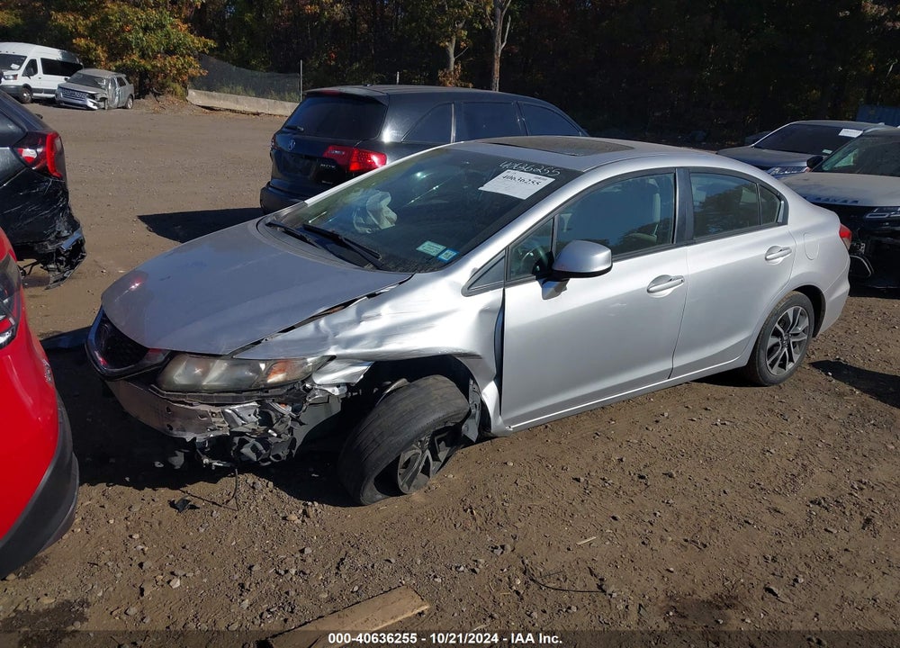 2013 HONDA CIVIC EX-L VIN: 19XFB2F93DE281083