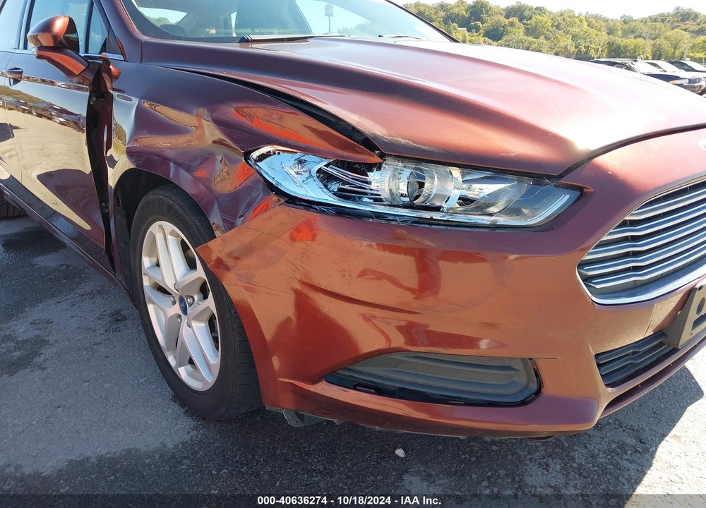 2015 FORD FUSION SE VIN: 3FA6P0H75FR113822