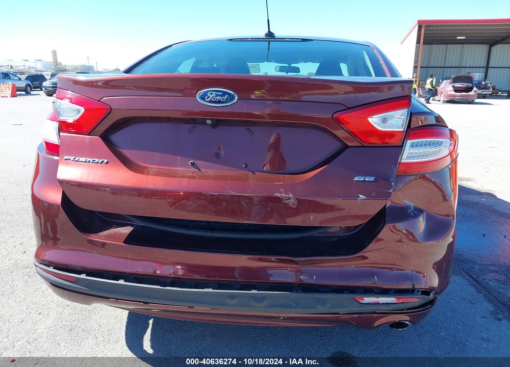 2015 FORD FUSION SE VIN: 3FA6P0H75FR113822