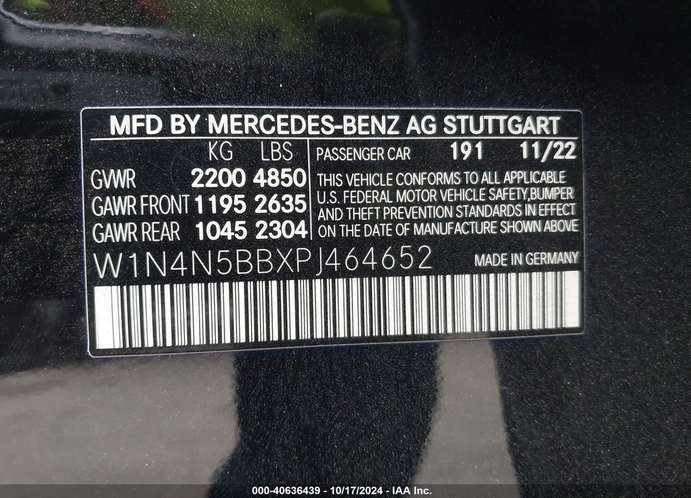 2023 MERCEDES-BENZ AMG GLA 35 4MATIC VIN: W1N4N5BBXPJ464652