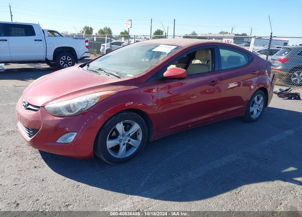 2012 HYUNDAI ELANTRA GLS (ULSAN PLANT) VIN: KMHDH4AEXCU327087