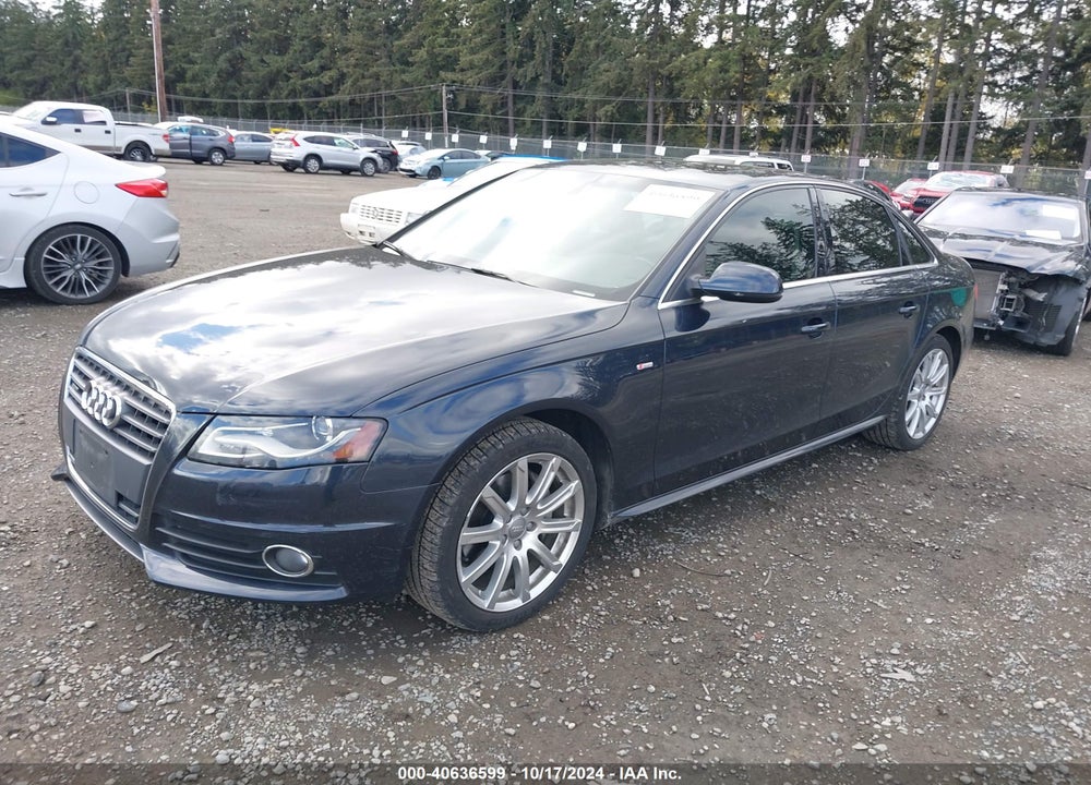 2012 AUDI A4 2.0T PREMIUM VIN: WAUFFAFL8CA114596