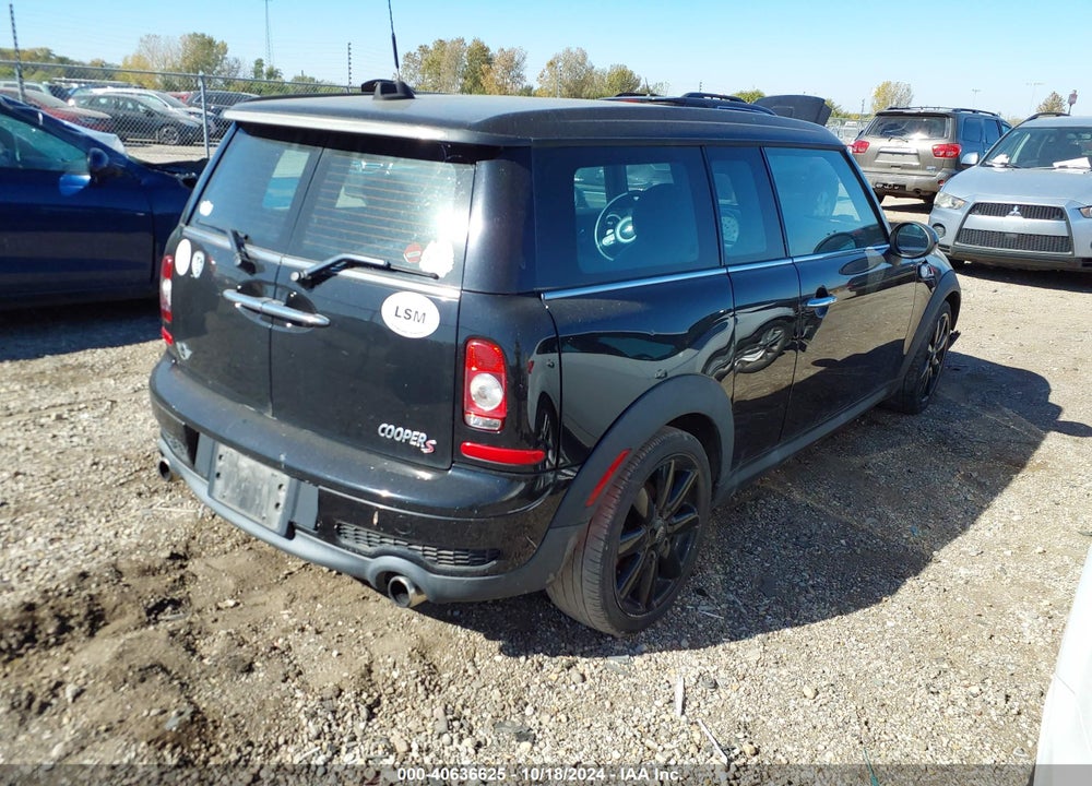 2009 MINI COOPER S CLUBMAN VIN: WMWMM33589TP93278