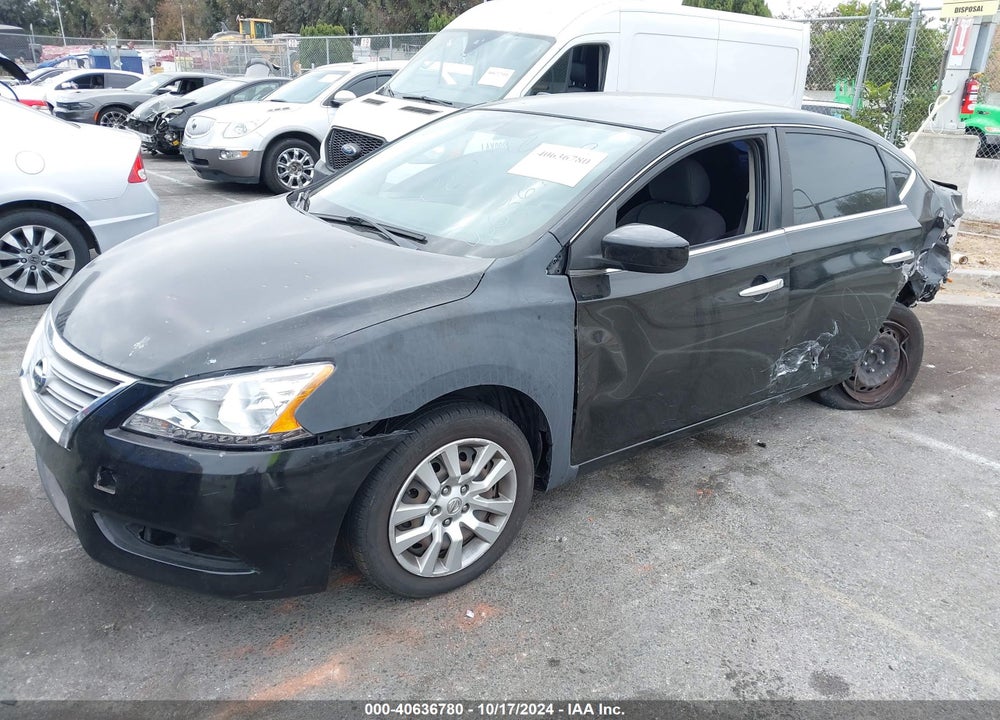 2013 NISSAN SENTRA S VIN: 3N1AB7AP5DL761136