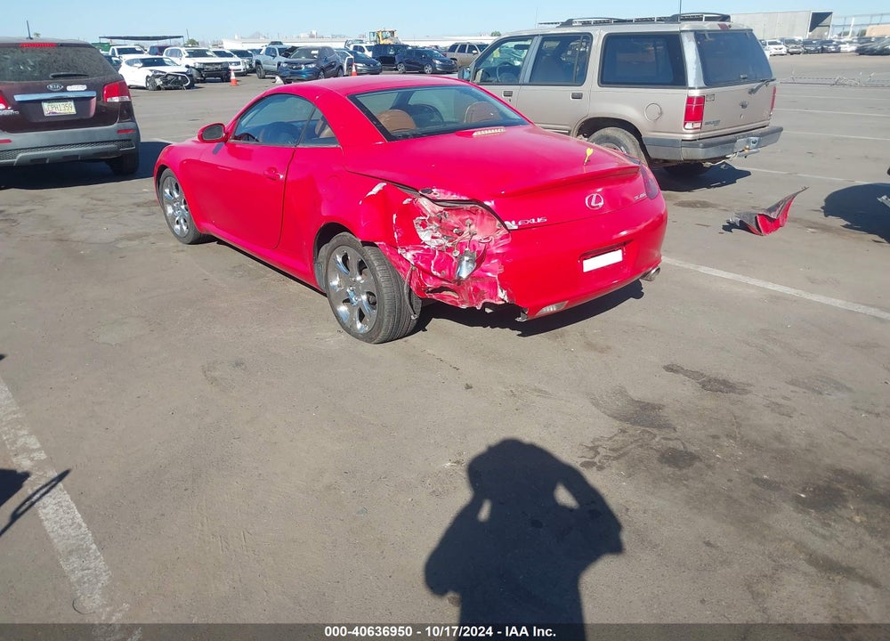 2003 LEXUS SC 430 VIN: JTHFN48Y230045277
