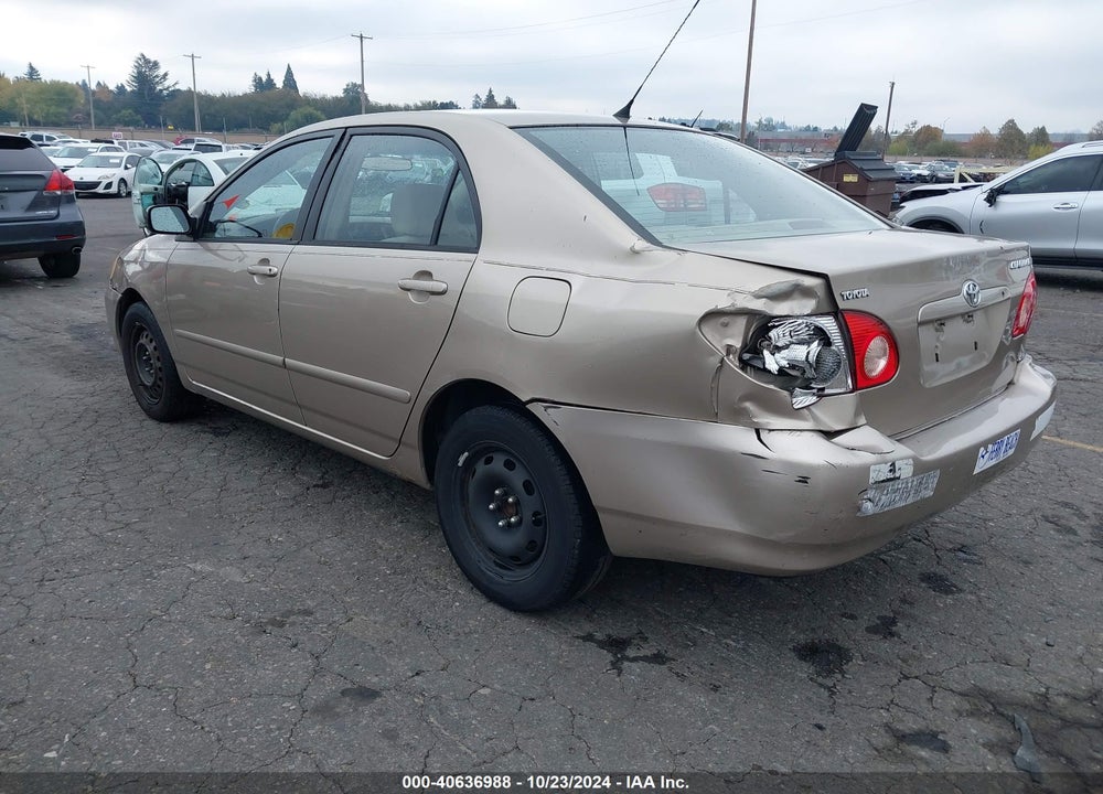 2004 TOYOTA COROLLA LE VIN: 2T1BR32E44C201033