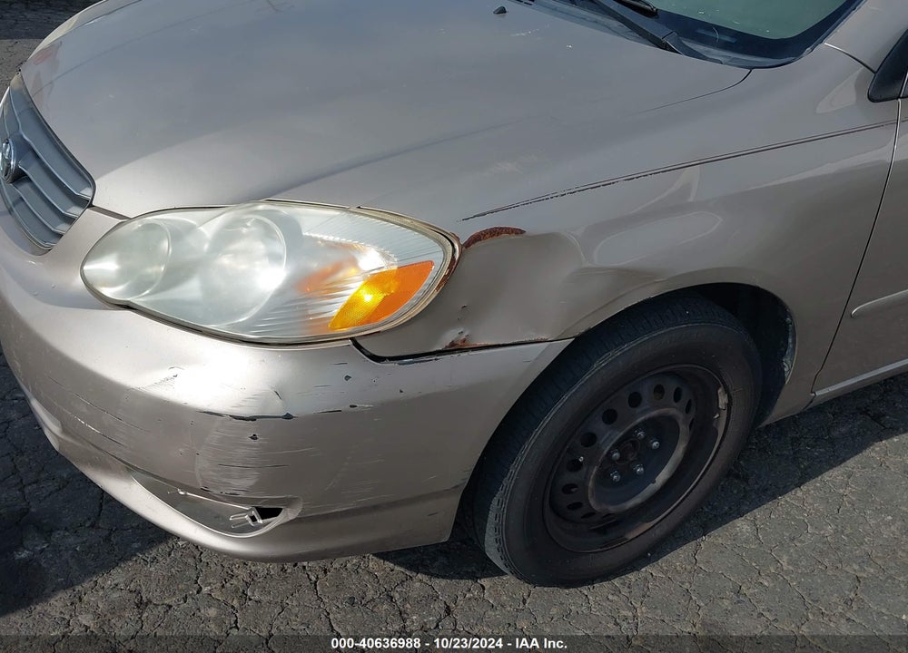 2004 TOYOTA COROLLA LE VIN: 2T1BR32E44C201033