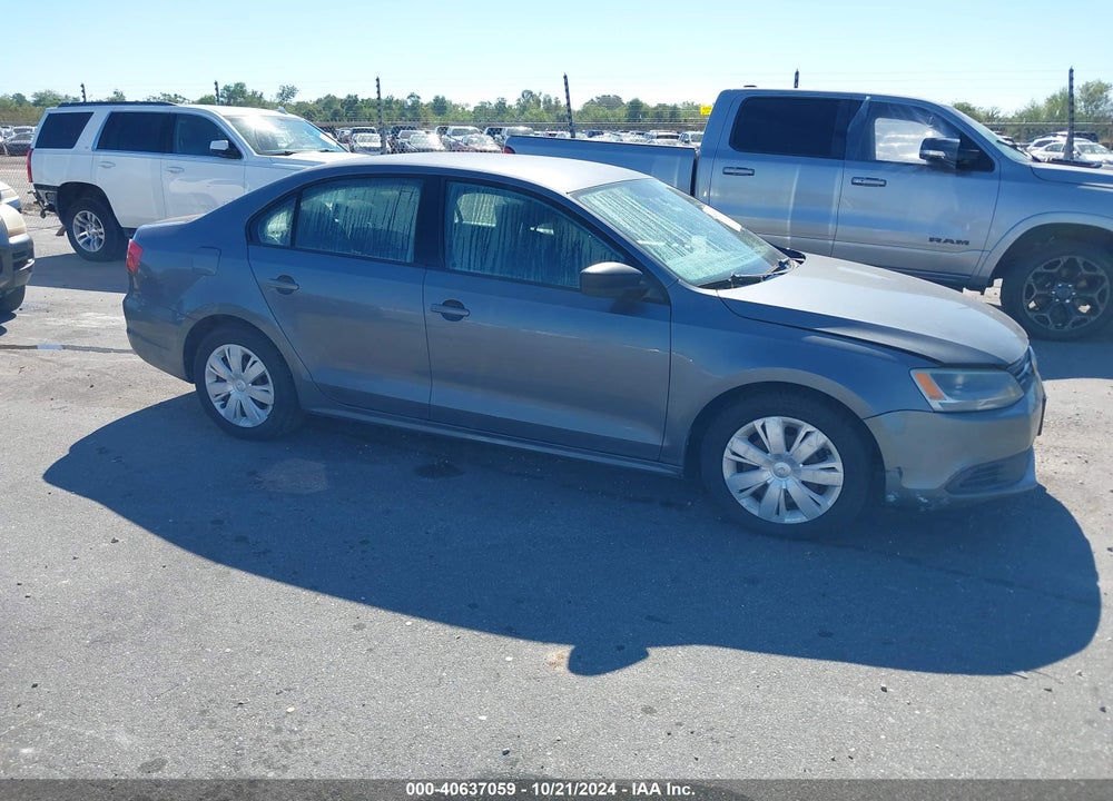 2012 VOLKSWAGEN JETTA 2.0L S VIN: 3VW2K7AJ1CM398949