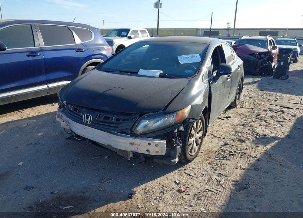 2012 HONDA CIVIC SDN LX VIN: 19XFB2F53CE035890