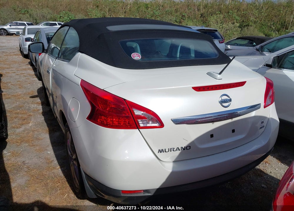 2012 NISSAN MURANO CROSSCABRIOLET VIN: JN8AZ1FY1CW100191