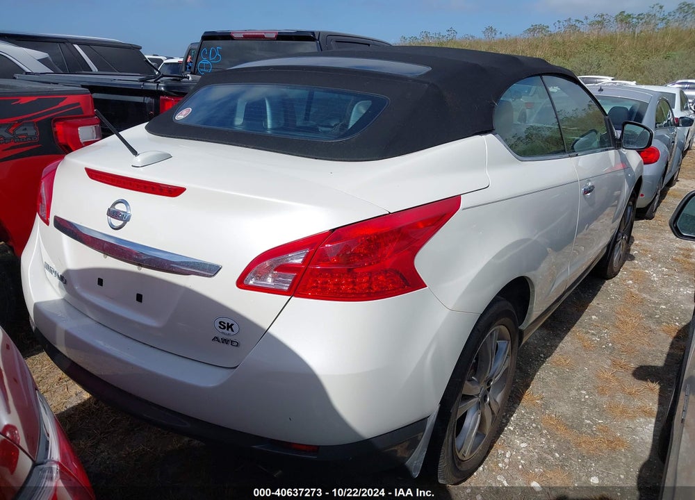 2012 NISSAN MURANO CROSSCABRIOLET VIN: JN8AZ1FY1CW100191