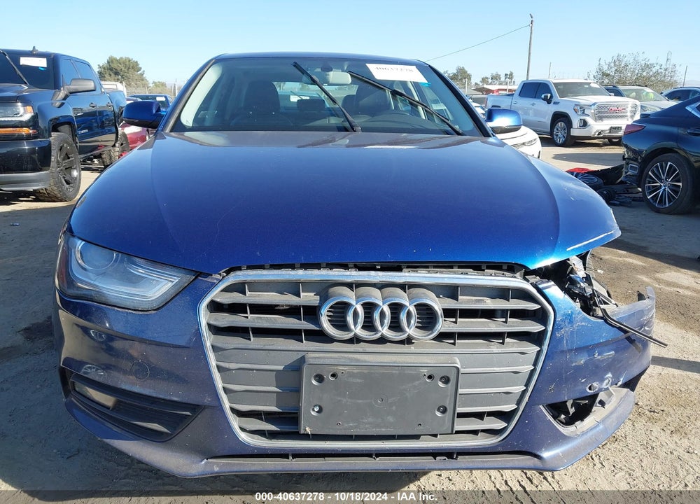 2013 AUDI A4 2.0T PREMIUM VIN: WAUAFAFL8DN043419