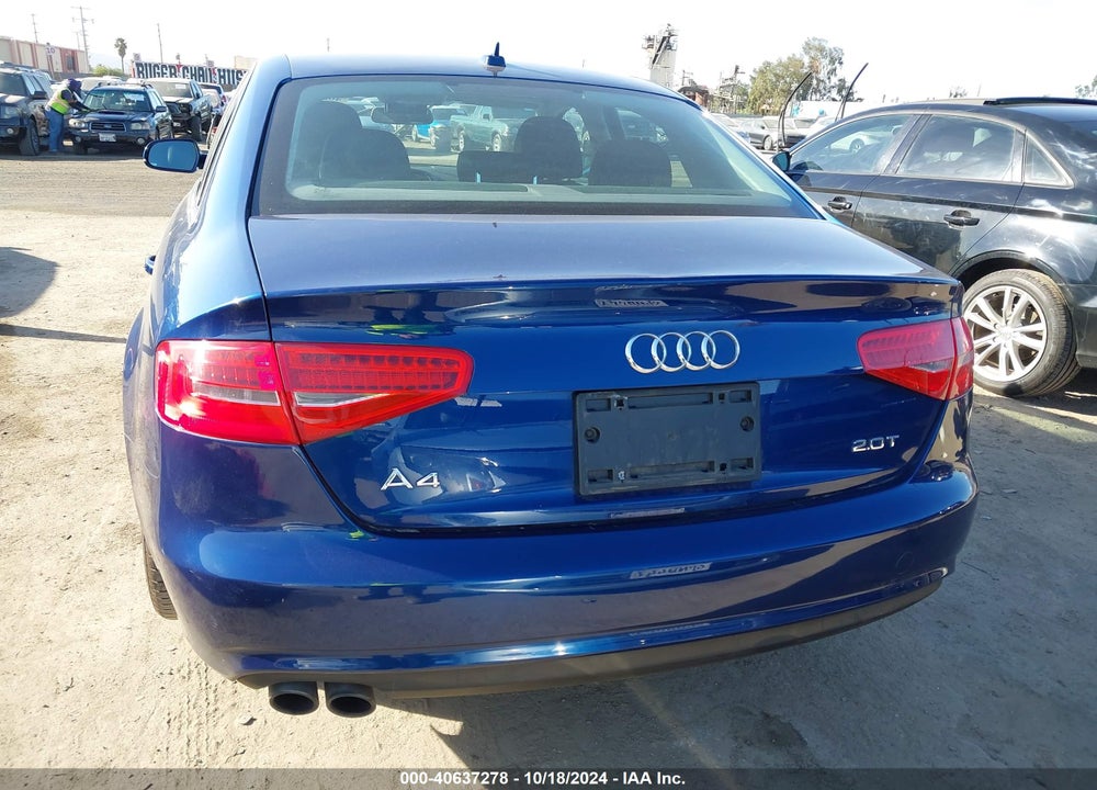 2013 AUDI A4 2.0T PREMIUM VIN: WAUAFAFL8DN043419