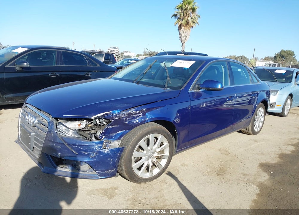 2013 AUDI A4 2.0T PREMIUM VIN: WAUAFAFL8DN043419