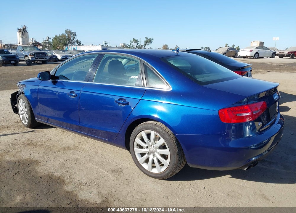 2013 AUDI A4 2.0T PREMIUM VIN: WAUAFAFL8DN043419