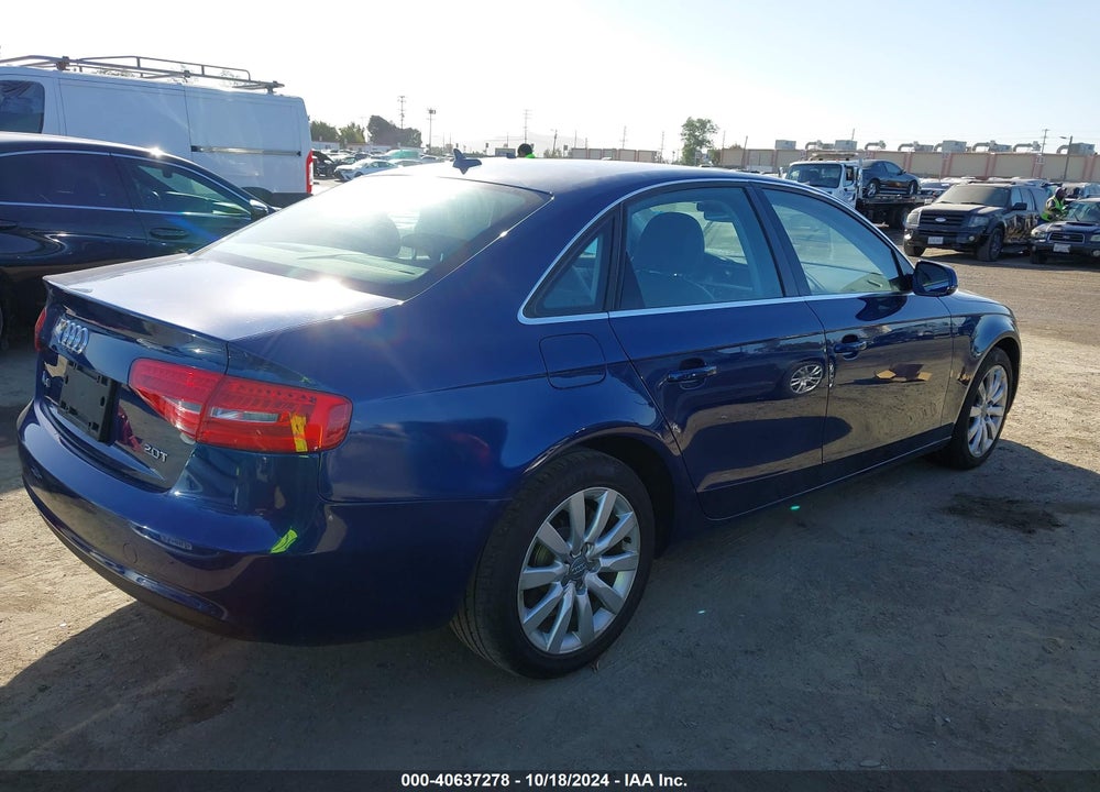 2013 AUDI A4 2.0T PREMIUM VIN: WAUAFAFL8DN043419