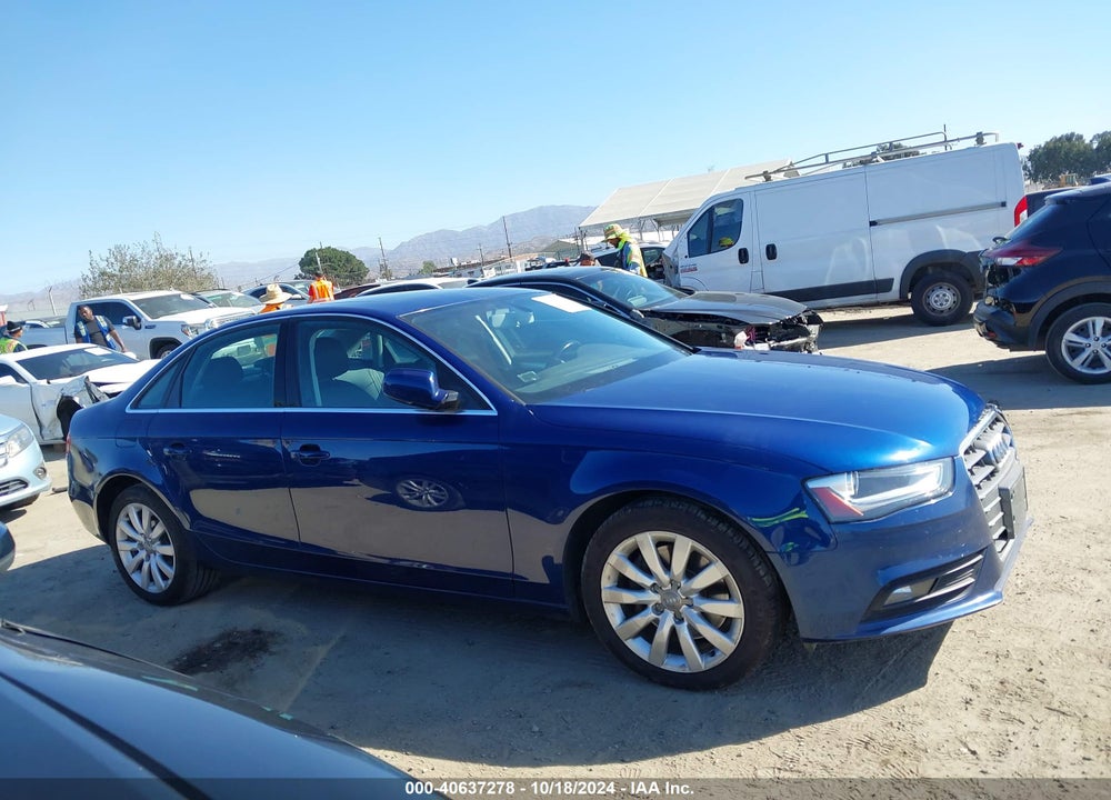 2013 AUDI A4 2.0T PREMIUM VIN: WAUAFAFL8DN043419