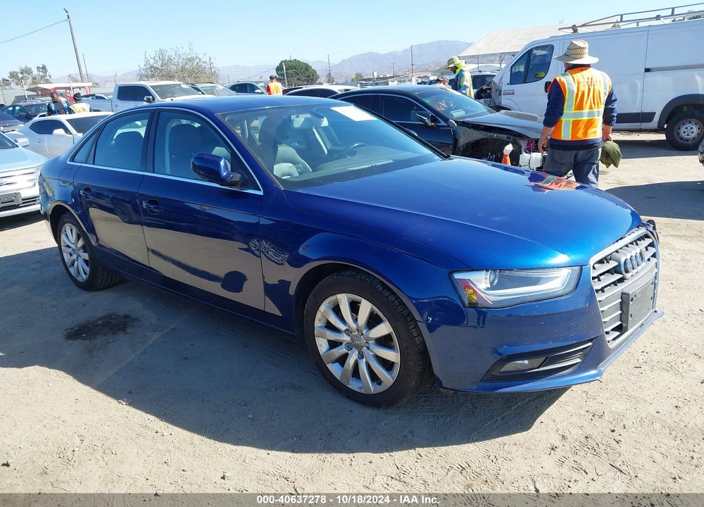2013 AUDI A4 2.0T PREMIUM VIN: WAUAFAFL8DN043419