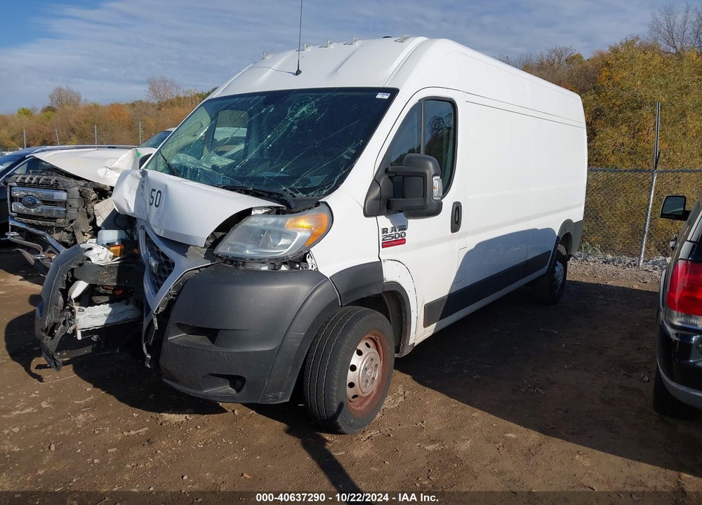 2019 RAM PROMASTER 2500 HIGH ROOF 159 WB VIN: 3C6TRVDG5KE531106