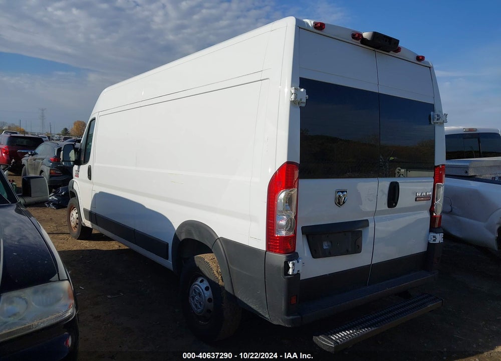 2019 RAM PROMASTER 2500 HIGH ROOF 159 WB VIN: 3C6TRVDG5KE531106