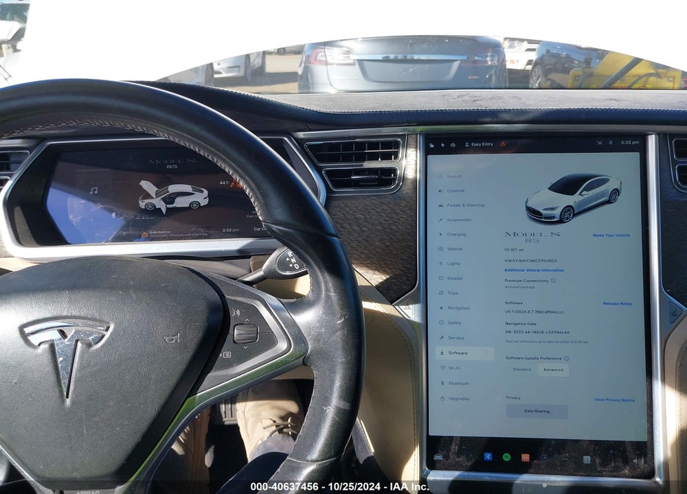 2012 TESLA MODEL S SIGNATURE VIN: 5YJSA1CN6CFP02803