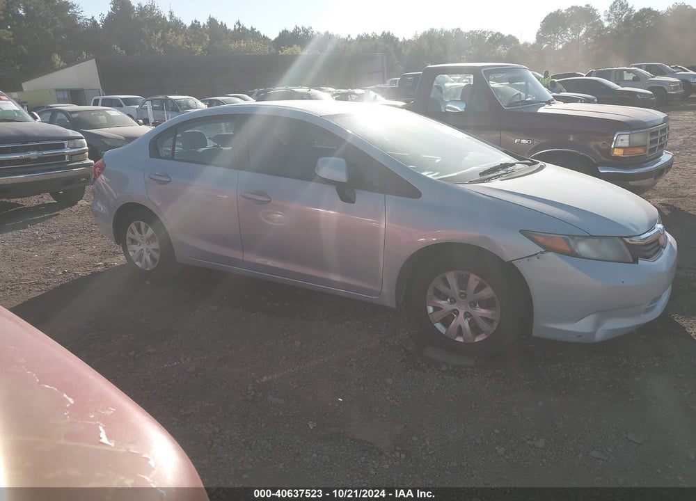 2012 HONDA CIVIC SDN LX VIN: 19XFB2F55CE075761