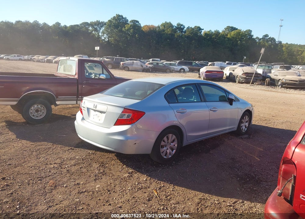2012 HONDA CIVIC SDN LX VIN: 19XFB2F55CE075761