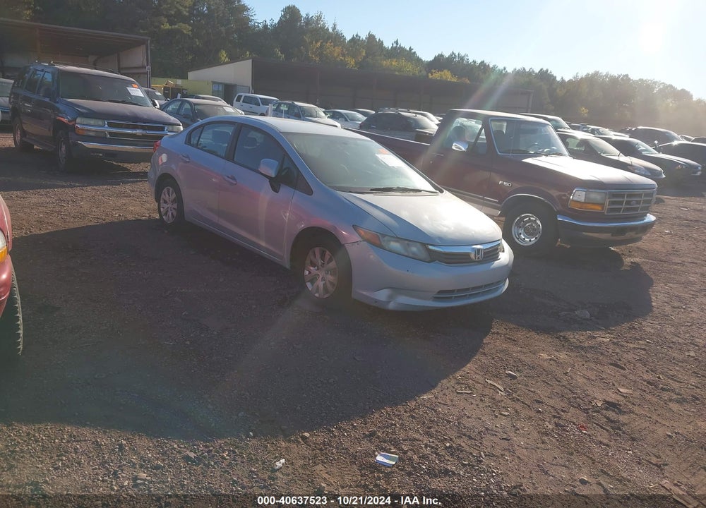 2012 HONDA CIVIC SDN LX VIN: 19XFB2F55CE075761