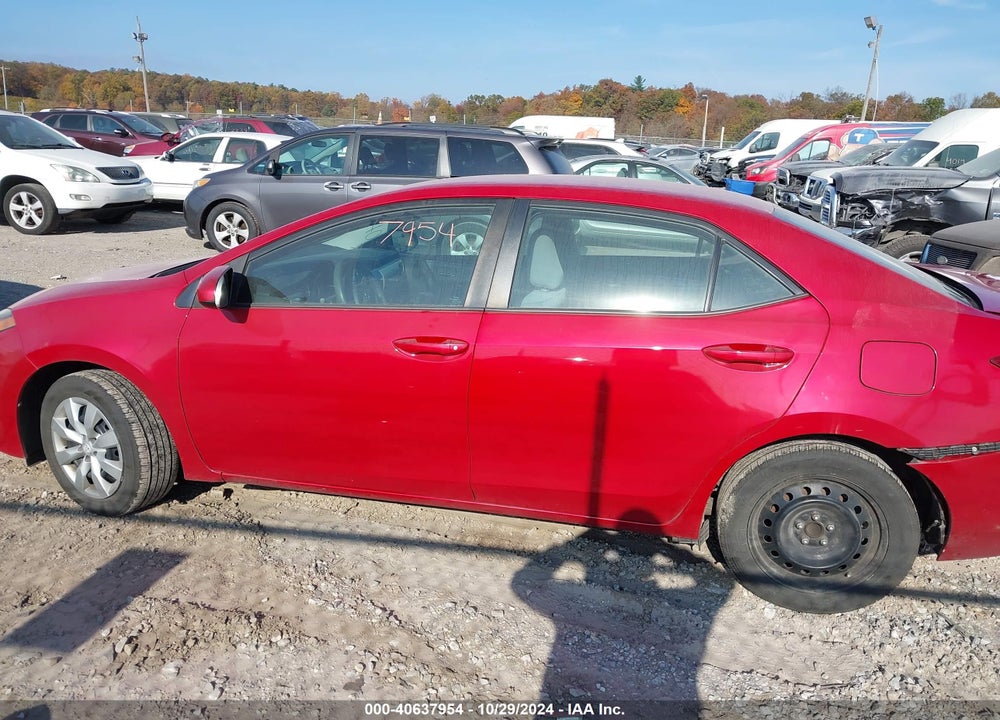 2016 TOYOTA COROLLA LE VIN: 2T1BURHE5GC628606