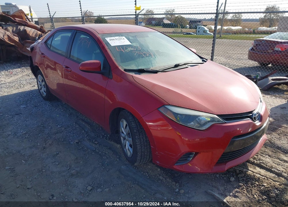 2016 TOYOTA COROLLA LE VIN: 2T1BURHE5GC628606