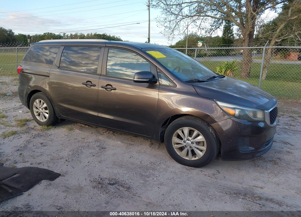 2016 KIA SEDONA LX VIN: KNDMB5C14G6165909