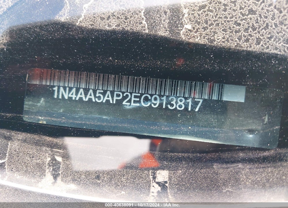 2014 NISSAN MAXIMA 3.5 SV VIN: 1N4AA5AP2EC913817