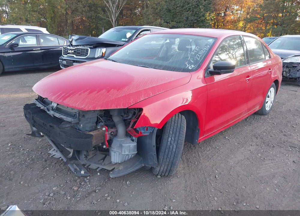 2013 VOLKSWAGEN JETTA 2.0L S VIN: 3VW2K7AJ2DM233428