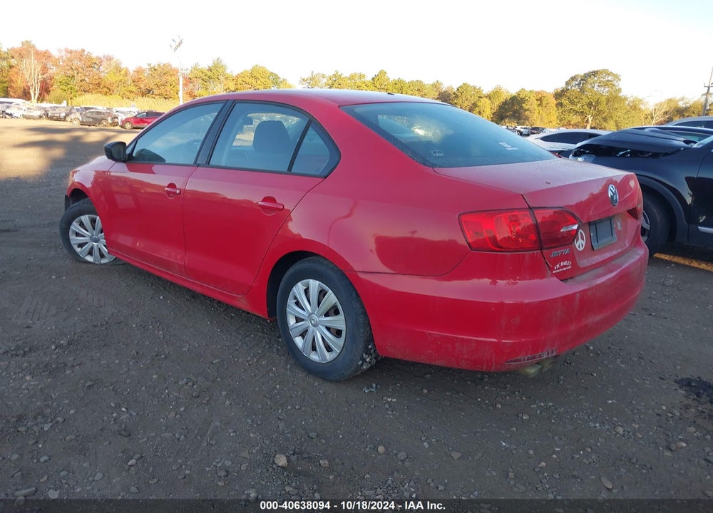 2013 VOLKSWAGEN JETTA 2.0L S VIN: 3VW2K7AJ2DM233428