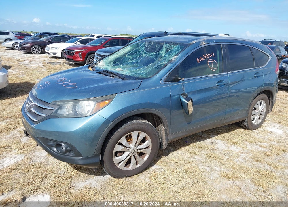 2013 HONDA CR-V EX-L VIN: 5J6RM3H74DL034276