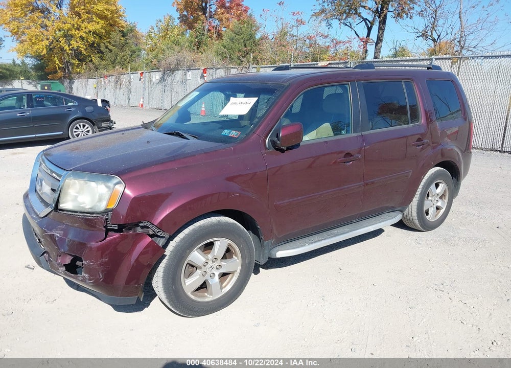 2011 HONDA PILOT EX-L VIN: 5FNYF4H55BB060739