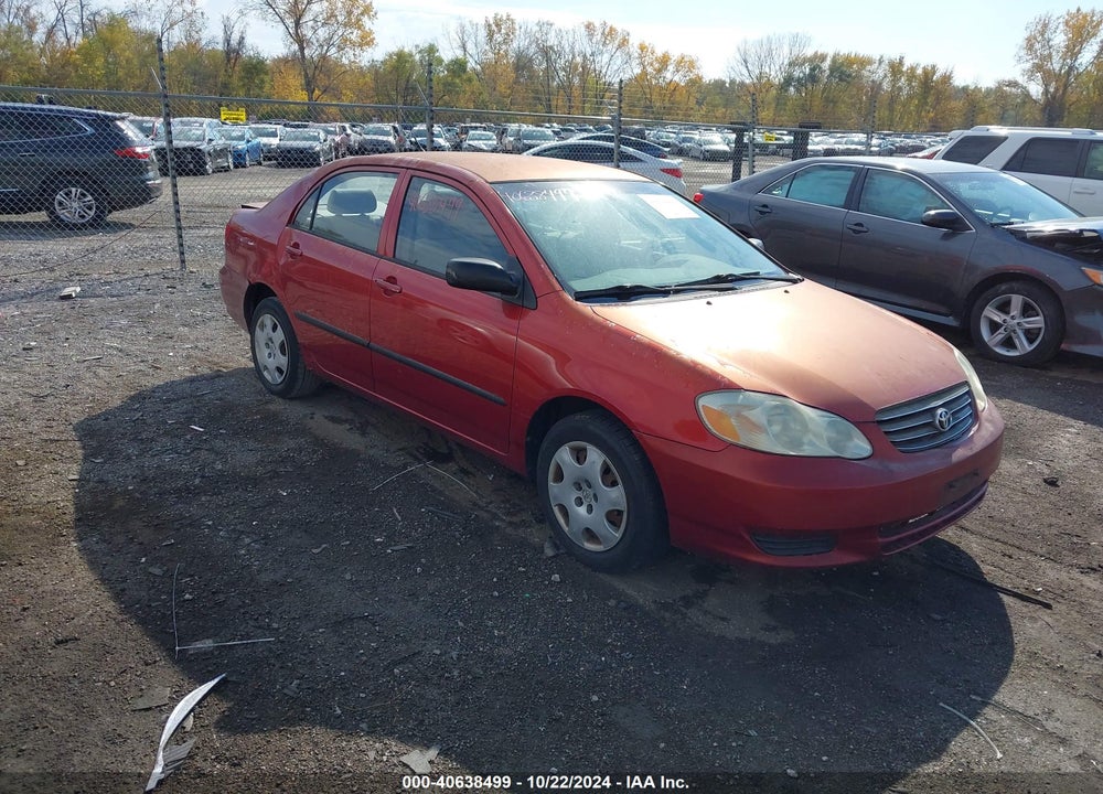 2003 TOYOTA COROLLA CE VIN: JTDBR32E130031657