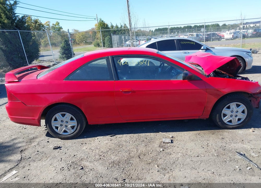2003 HONDA CIVIC LX VIN: 1HGEM22573L059131