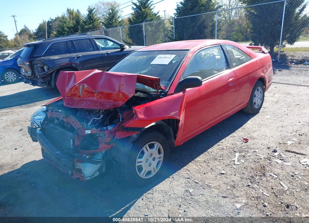 2003 HONDA CIVIC LX VIN: 1HGEM22573L059131