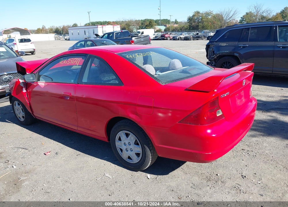 2003 HONDA CIVIC LX VIN: 1HGEM22573L059131