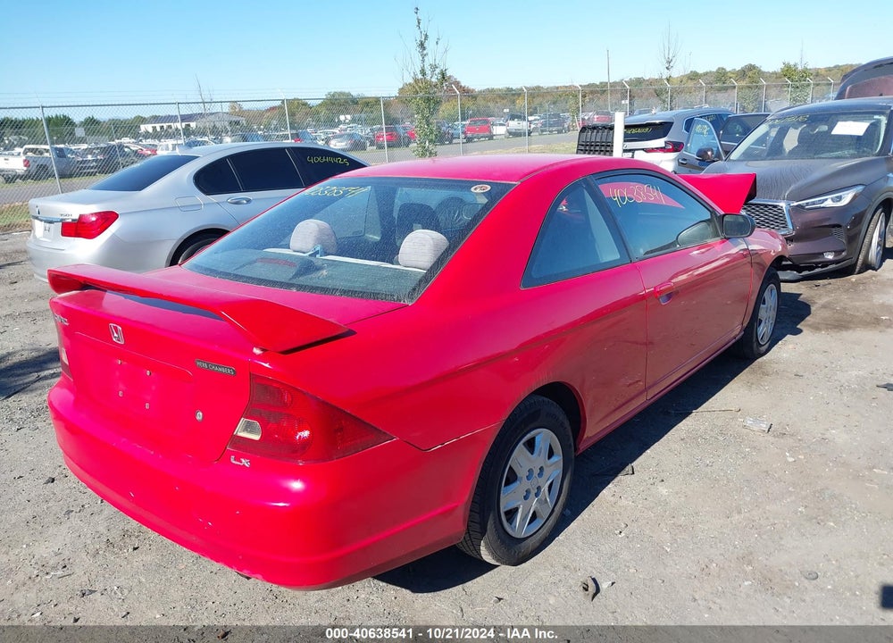 2003 HONDA CIVIC LX VIN: 1HGEM22573L059131