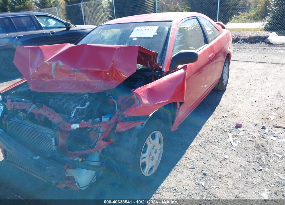 2003 HONDA CIVIC LX VIN: 1HGEM22573L059131