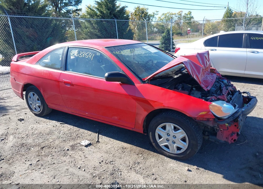 2003 HONDA CIVIC LX VIN: 1HGEM22573L059131