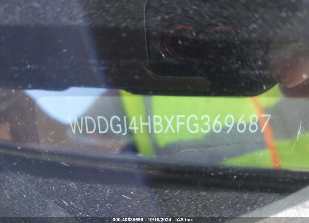 2015 MERCEDES-BENZ C 250 VIN: WDDGJ4HBXFG369687