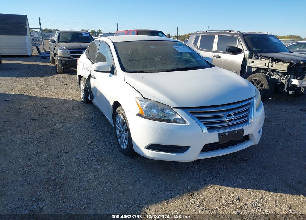 2013 NISSAN SENTRA S VIN: 3N1AB7AP8DL658342