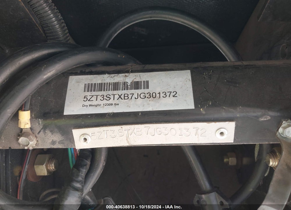 2018 FOREST RIVER SPARTAN VIN: 5ZT3STXB7JG301372